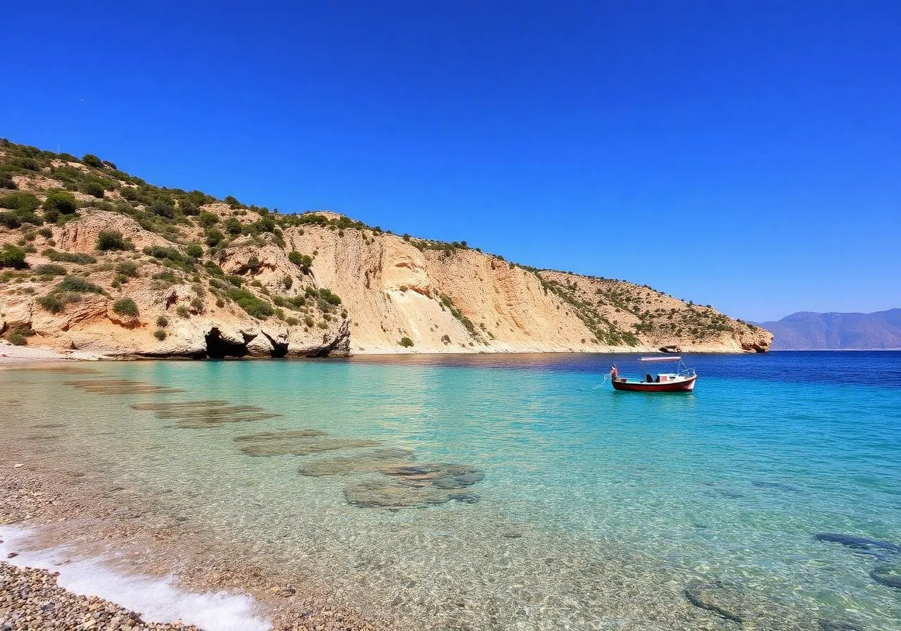 Scene from himare, Albania