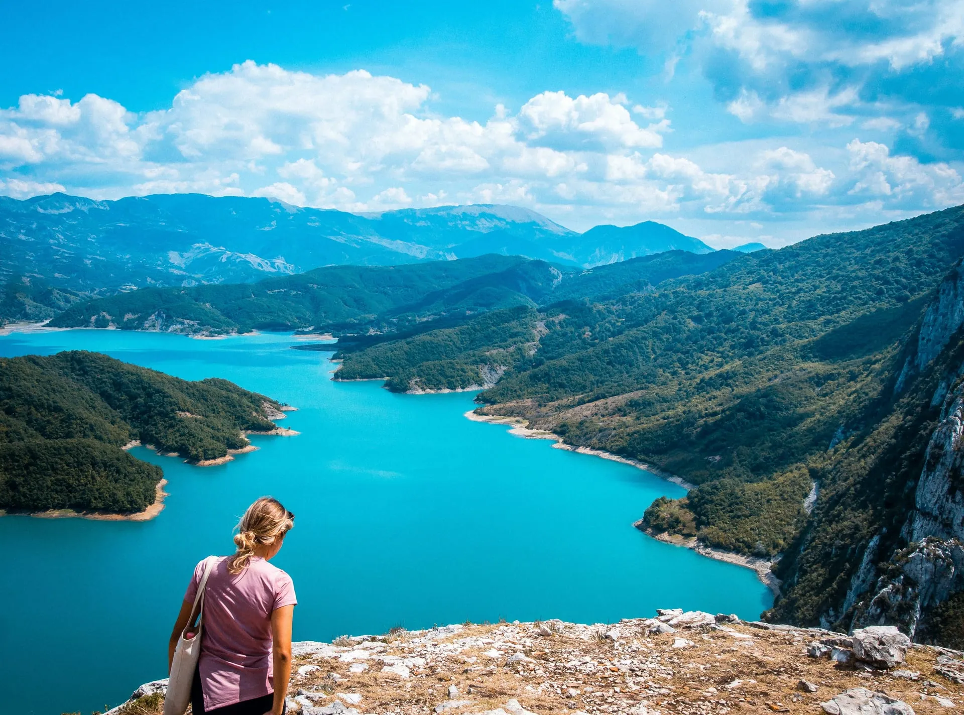 Komani Lake ferry through the Albanian Alps canyon