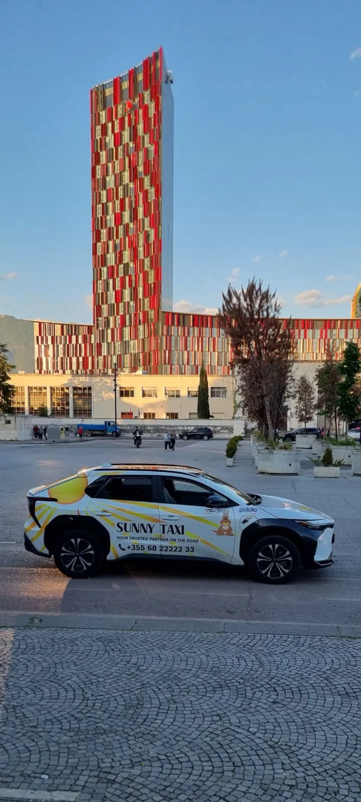 Sunny Taxi in Tirana city centre